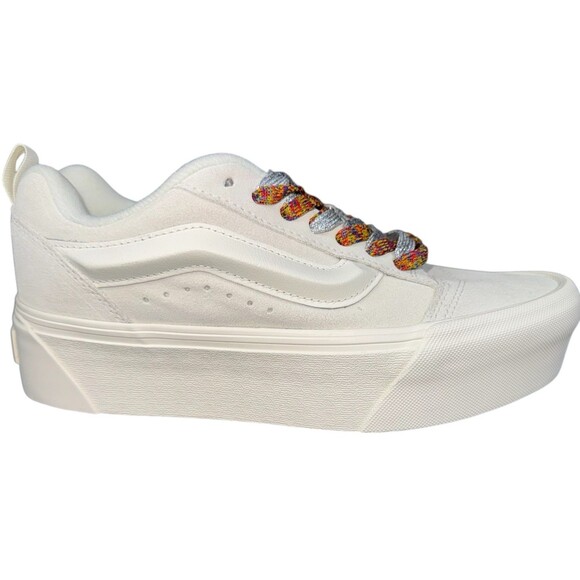 Vans  Knu Skool Womens Size 8.5 Skater Shoe Sneakers White Suede Ultracush New - Picture 2 of 8